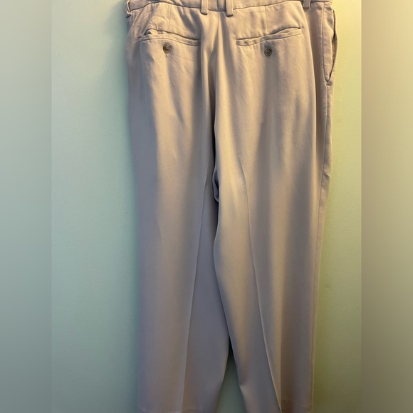 Mens Tommy Bahamas Tan Silk Trousers Size 35 - Picture 2 of 5